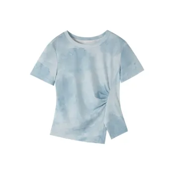 XIANGYING T Shirts Women's Route Blue