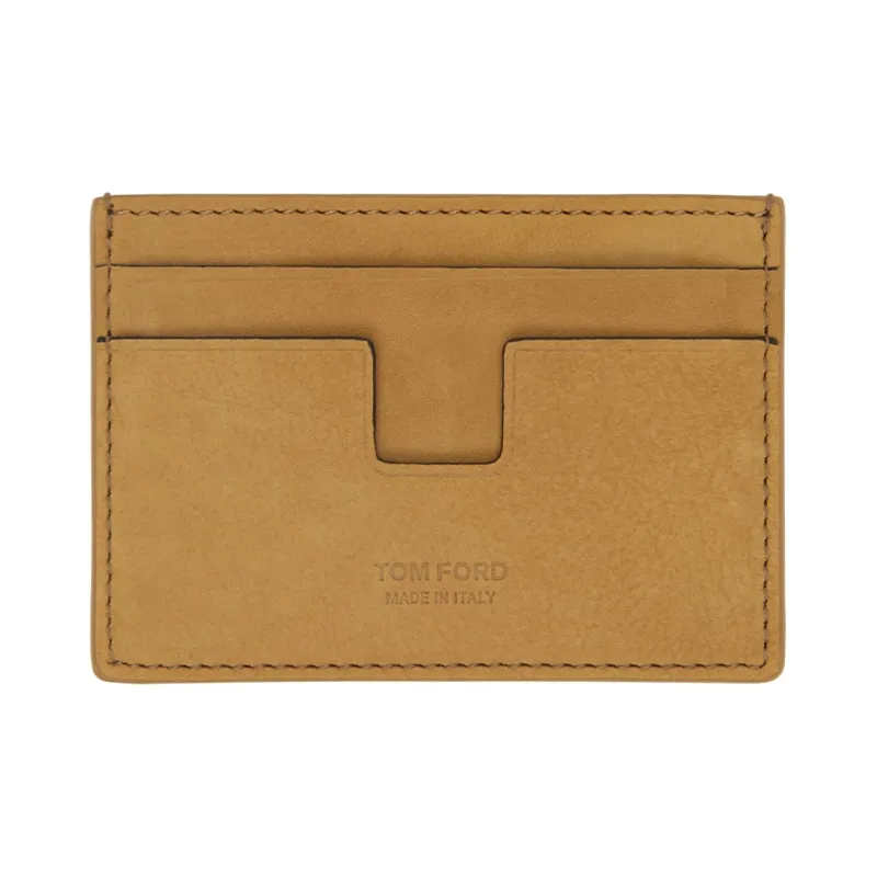 TF Cow Leather Card Holder Regular Men's Tawny-0
