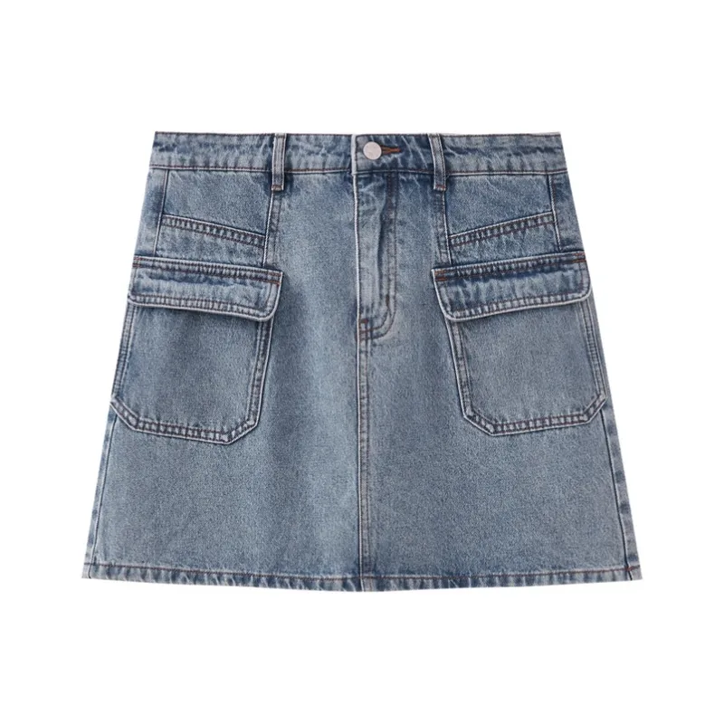 SHUIYUNJIAN Denim Short Skirts Women's-0