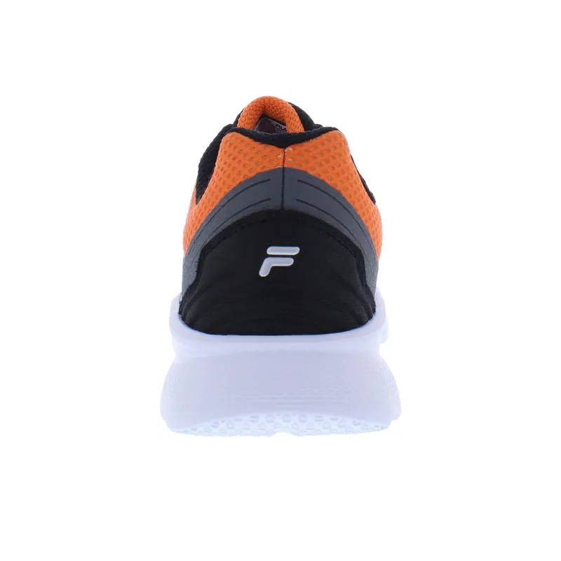 FILA Anti Slip Wear Resistant Low Top Casual Shoes Men's Gray Orange-3