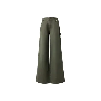 Wen Shan Casual Pants Women's Gray Green