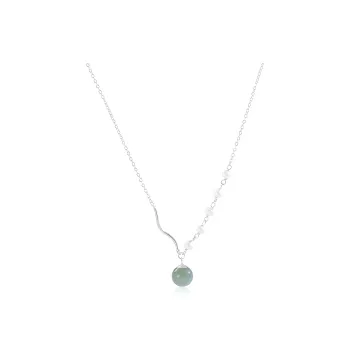 GUDS GAVE Colored Glaze Jade Necklaces Women's