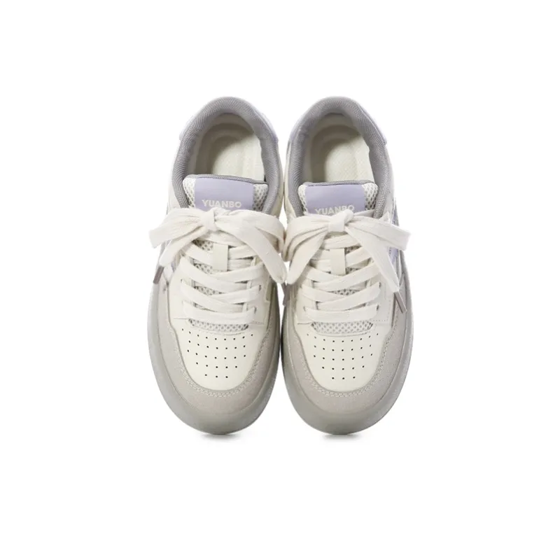 The New Age Family Low Top Skateboard Shoes Women's Gray Purple-2