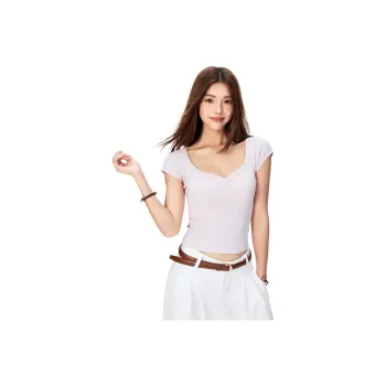 7 SEVFUN Leg of Mutton Sleeve T Shirt Women's