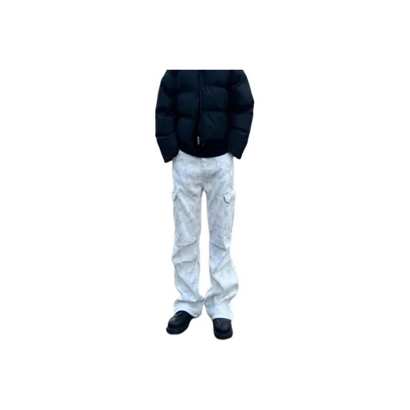 BENGEN Jeans Unisex White-0