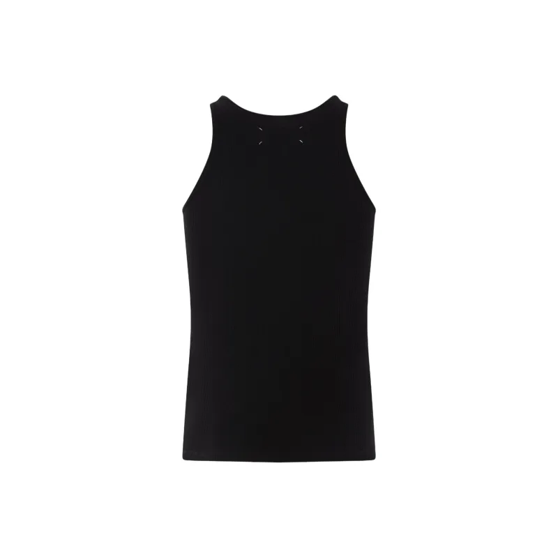 Maison Margiela Ribbed Knit Sleeveless Top-1