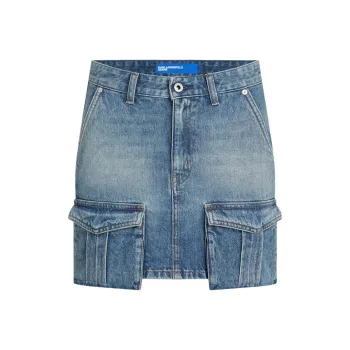 KARL LAGERFELD / Karl Lagerfeld Jeans Utility Denim Mini Skirt