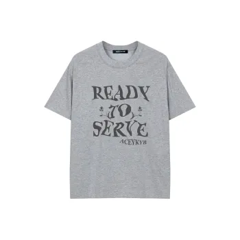 YK&YB T Shirts Unisex Gray
