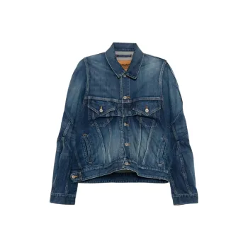 Doublet Denim Jackets Men Navy