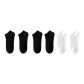 6 Pack[Boat Socks Black 4+No-Show Socks White 2]