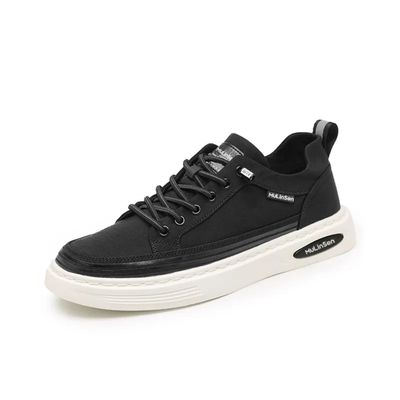 Mulinsen Anti Slip Wear Resistant Low Top Skateboard Shoes Men's-1