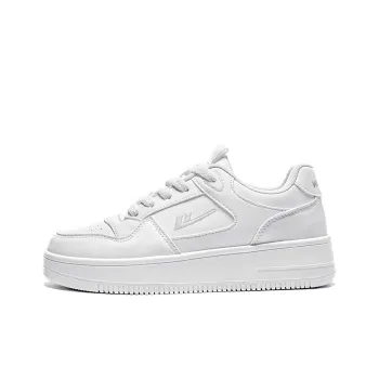 Warrior Slip Resistant, Lightweight, And Breathable Low Top Skateboard Shoes Unisex White