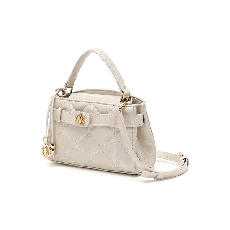 BETTINA VIVIAN PU Crossbody Handbag Regular Women's Beige Apricot-1