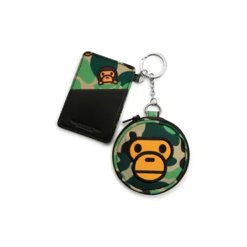 BABY MILO STORE BY A BATHING APE Fabric Card Holder Regular Women's Green