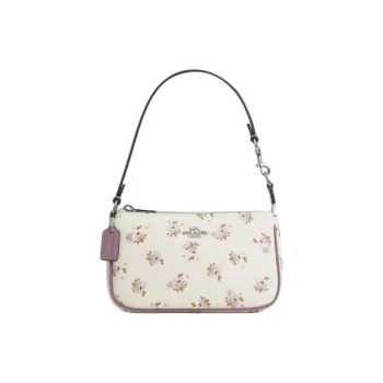 COACH Coated Canvas Handbag Trumpets Women's Chalk