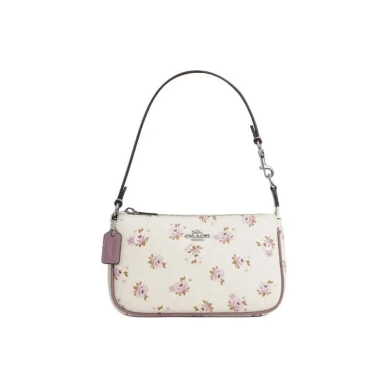 COACH Coated Canvas Handbag Trumpets Women's Chalk-0