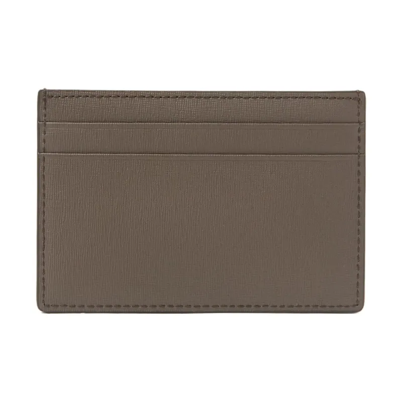 MCM Himmel Leather Card Holder Mini Men's Gray-1