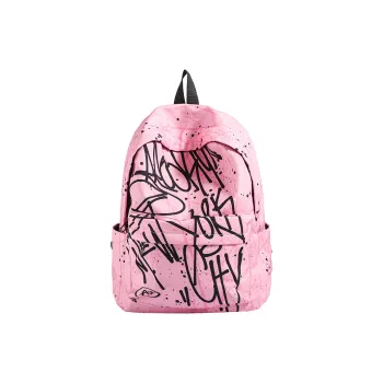 WXRX Nylon Fabric Backpack Women's Pink