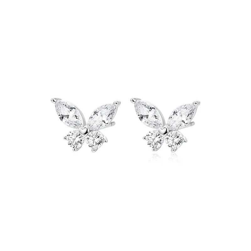 Wylyp 925 Sterling Silver Stud Earrings Women's Silver Box-0