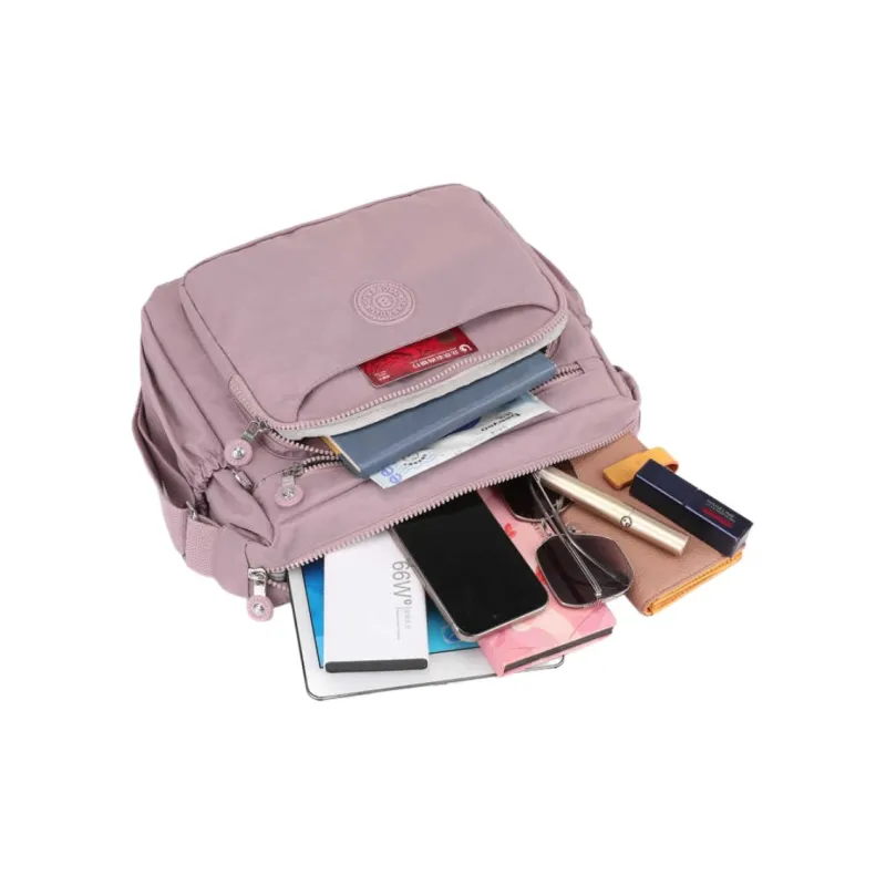 Tonlion Nylon Crossbody Bag Women's Purple-1