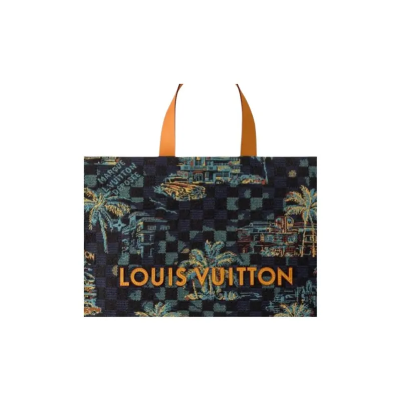 LOUIS VUITTON Damier Dual Controller Tote Bag, Shopping Bag, Shoulder Bag, Crossbody Bag, Handbag Trumpets Unisex Black-4