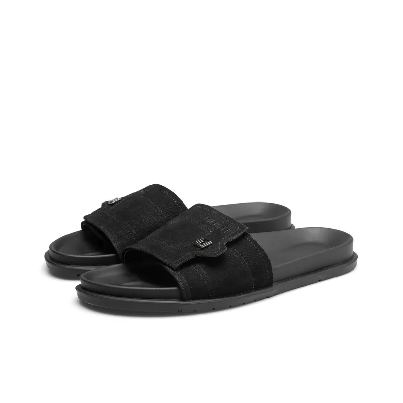D FUSE SCANDINAVIA Slip Resistant Slide Slippers Men's Black-2