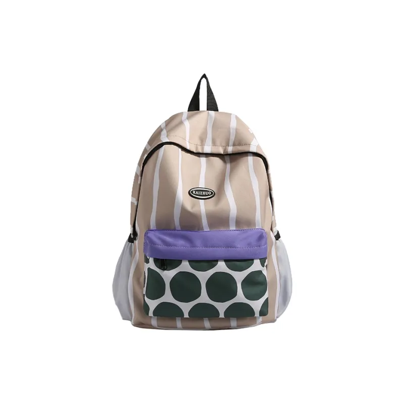 WXRX Nylon Backpack Women's Green/Khaki-6