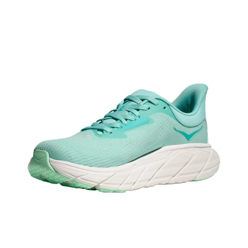 HOKA ONE ONE Arahi 7 Anti Slip Wear Resistant Low Top Running Shoes Women's Blue Green-2