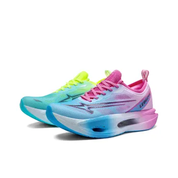 LEBUZHE Running Shoes Unisex Low Top Blue, Pink