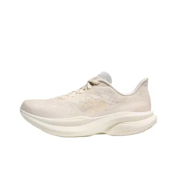 HOKA ONE ONE MACH 6 Anti Slip Wear Resistant Low Top Racing Running Shoes Women's Beige