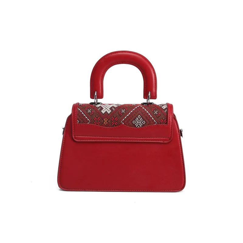 MISS GAIL Synthetic Leather Shoulder Bag, Crossbody Bag, Handbag Women's Red/Blue/Brown-3