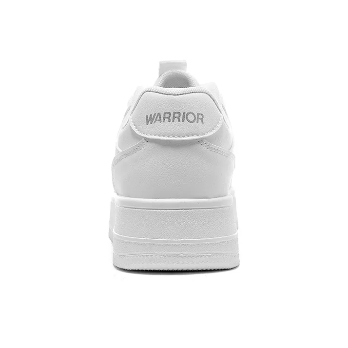 Warrior Slip Resistant, Lightweight, And Breathable Low Top Skateboard Shoes Unisex White-3