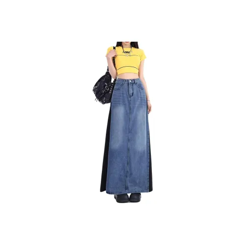 Concubine Zhu Denim Long Skirt Women's