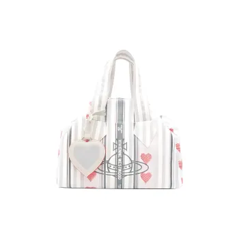 Vivienne Westwood Archive Metal Piece Tote Bag, Shopping Bag, Handbag Medium Size Women's White