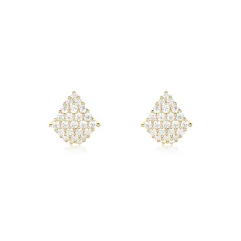 DODOGOGO Alloy S925 Sterling Silver Stud, Synthetic Cubic Zirconia Stud Earrings Women's