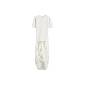 TOTEME Short Sleeved Dress Women's White