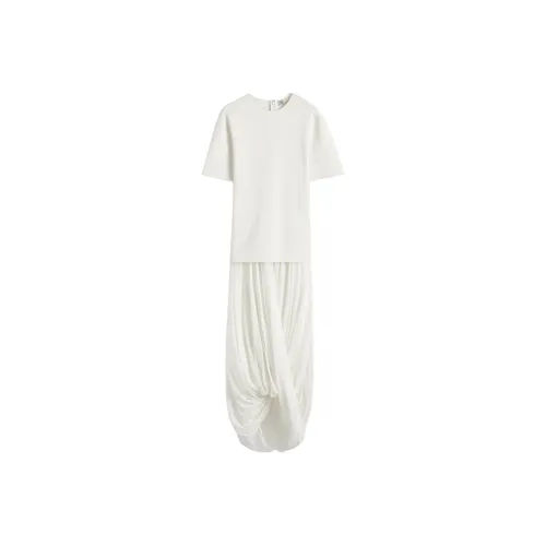 TOTEME Short Sleeved Dress Women's White
