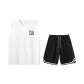 2 Pack (White Top+Black Pants)