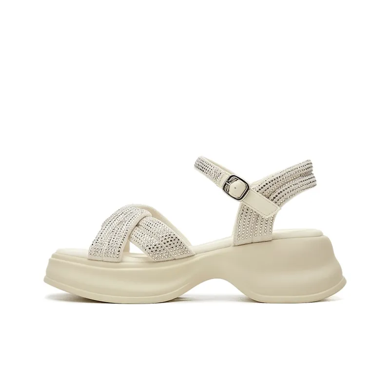 Jin Baichuan One Strap Sandals 5.5cm Women's-4