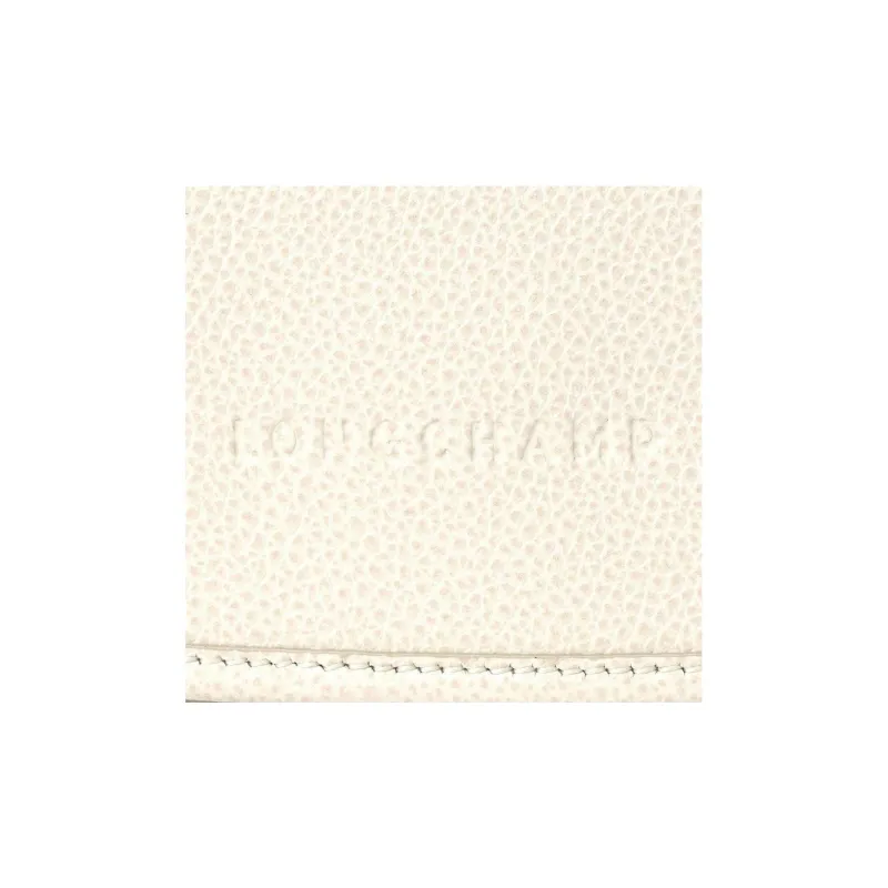 LONGCHAMP Cow Leather Shoulder Bag Medium Size Women's Paper White-5