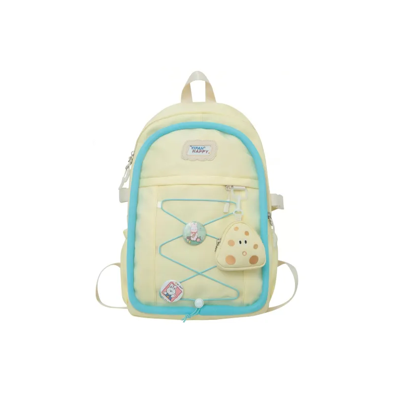 H YXIANG Nylon Backpack Unisex Multicolor-4