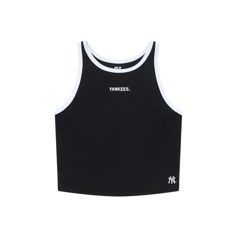 MLB Preppy Style Collection New York Yankees SS25 Tank Top Women's Black-0