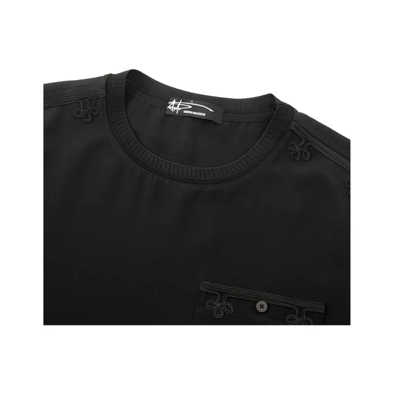 ANDREW MACKENZIE T Shirts Men Black-2