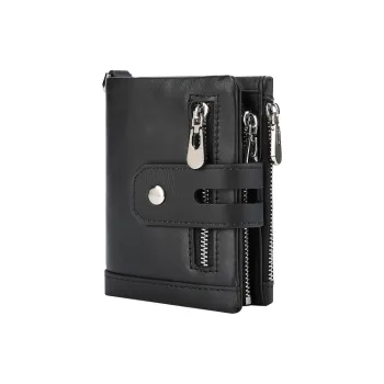 Yalu Polyester With Cow Leather Wallet Men's Multicolor