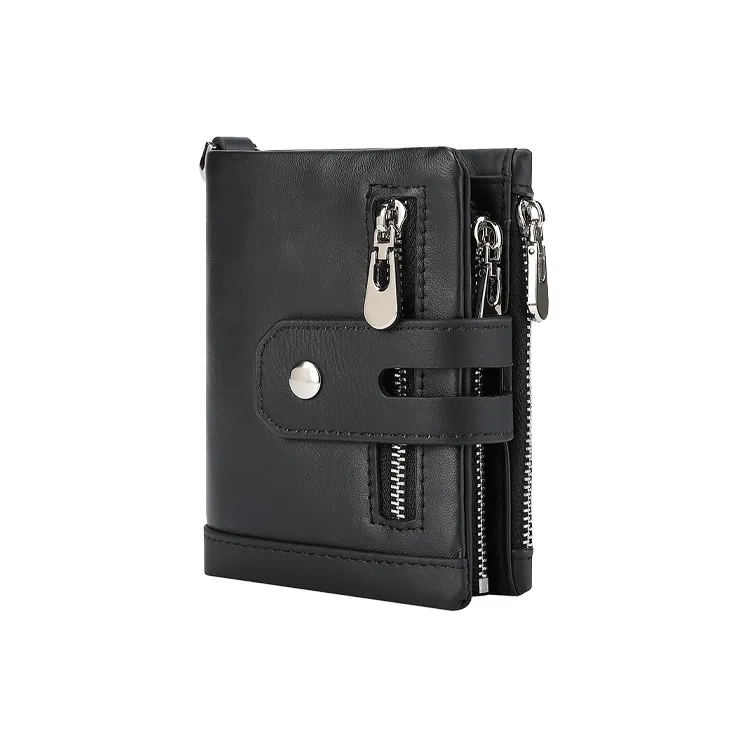 Yalu Polyester With Cow Leather Wallet Men's Multicolor-0