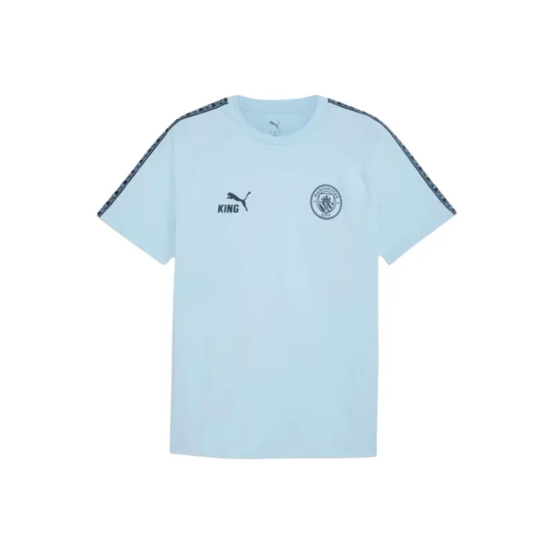 PUMA Manchester City SS25 T Shirt Men's Silver Sky-0