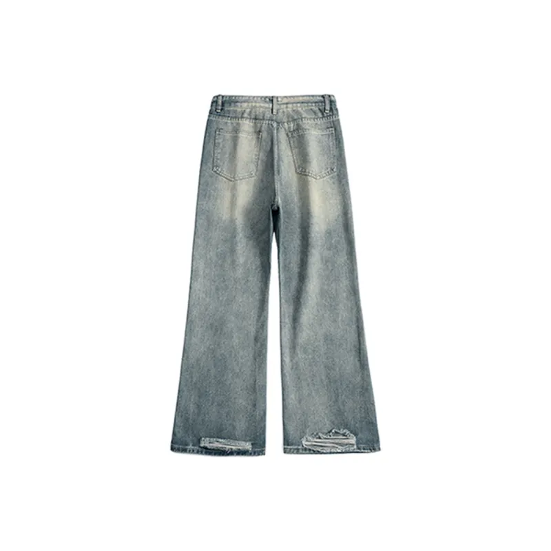 HKRXEC Jeans Men Vintage Blue-1