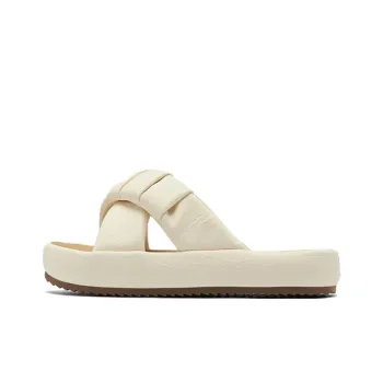AGSDON Slide Slippers Women's Beige/Black/Yellow