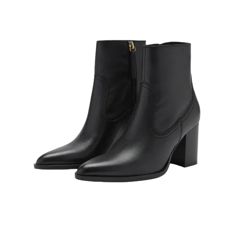 MANGO Ankle Boots 8cm Women's Black-2