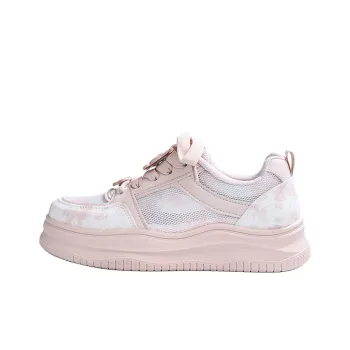 RENBEN Lightweight And Breathable Low Top Skateboard Shoes Women's Pink